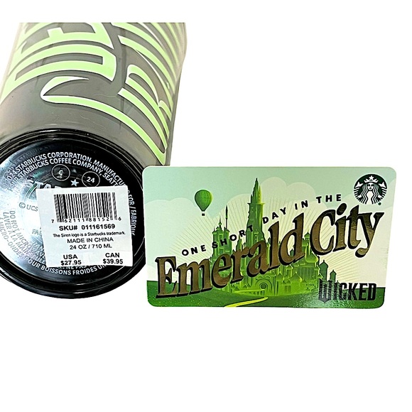 Starbucks Wicked Defy Gravity Glow Dark
Tumbler Bonus Loadable SB Gift Card NWT - Picture 7 of 9